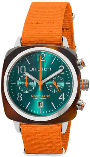 Briston Clubmaster Classic Chrono Summer Vibes Orange Watch