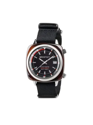 Briston Clubmaster Diver Acetate Automatic HMS Tortoise Shell Black Dial 42mm