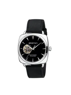 Briston Clubmaster Iconic Steel Automatic HMS Date Black Dial Opening 40mm