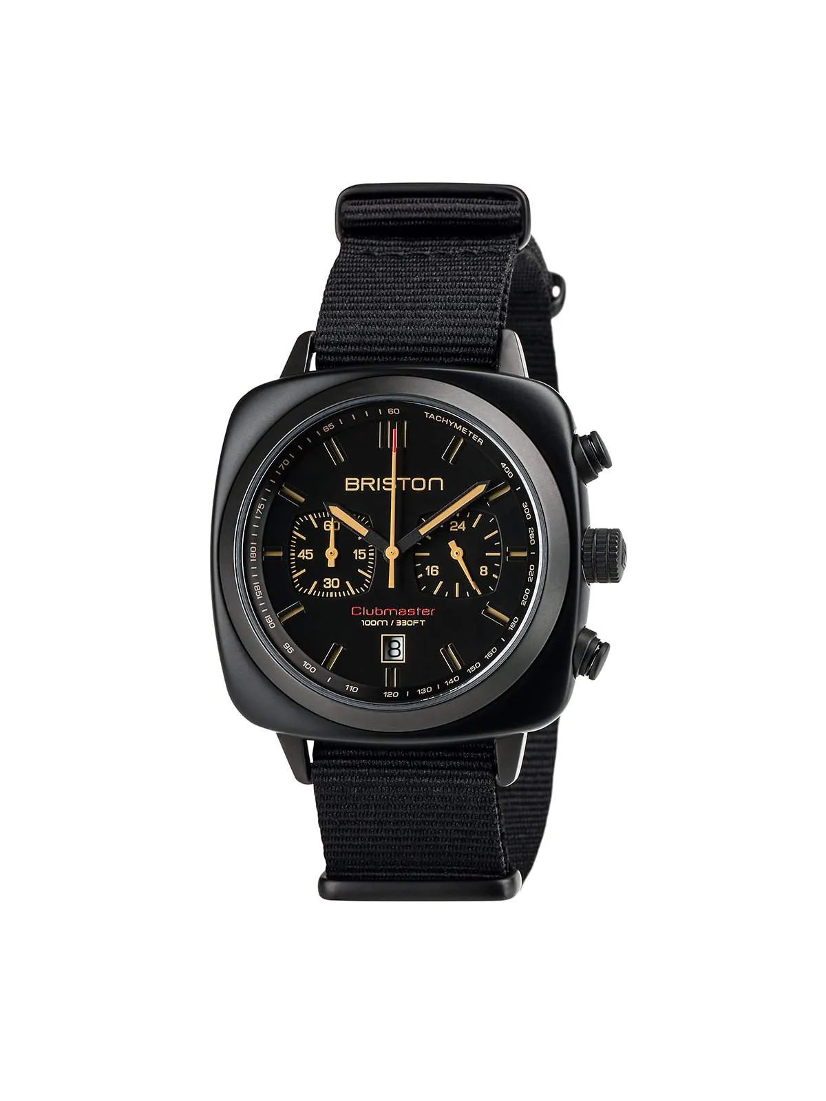 Briston Clubmaster Sport Acetate Chronograph Black Matt 42mm