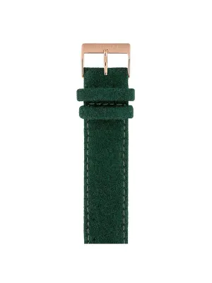 Briston Leather Flannel Strap British Green Rose Gold 20mm