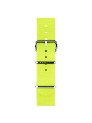 Briston Nato Strap Neon Yellow Polished Steel 20mm