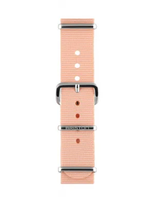 Briston Nato Strap Powder Pink Polished Steel 18mm
