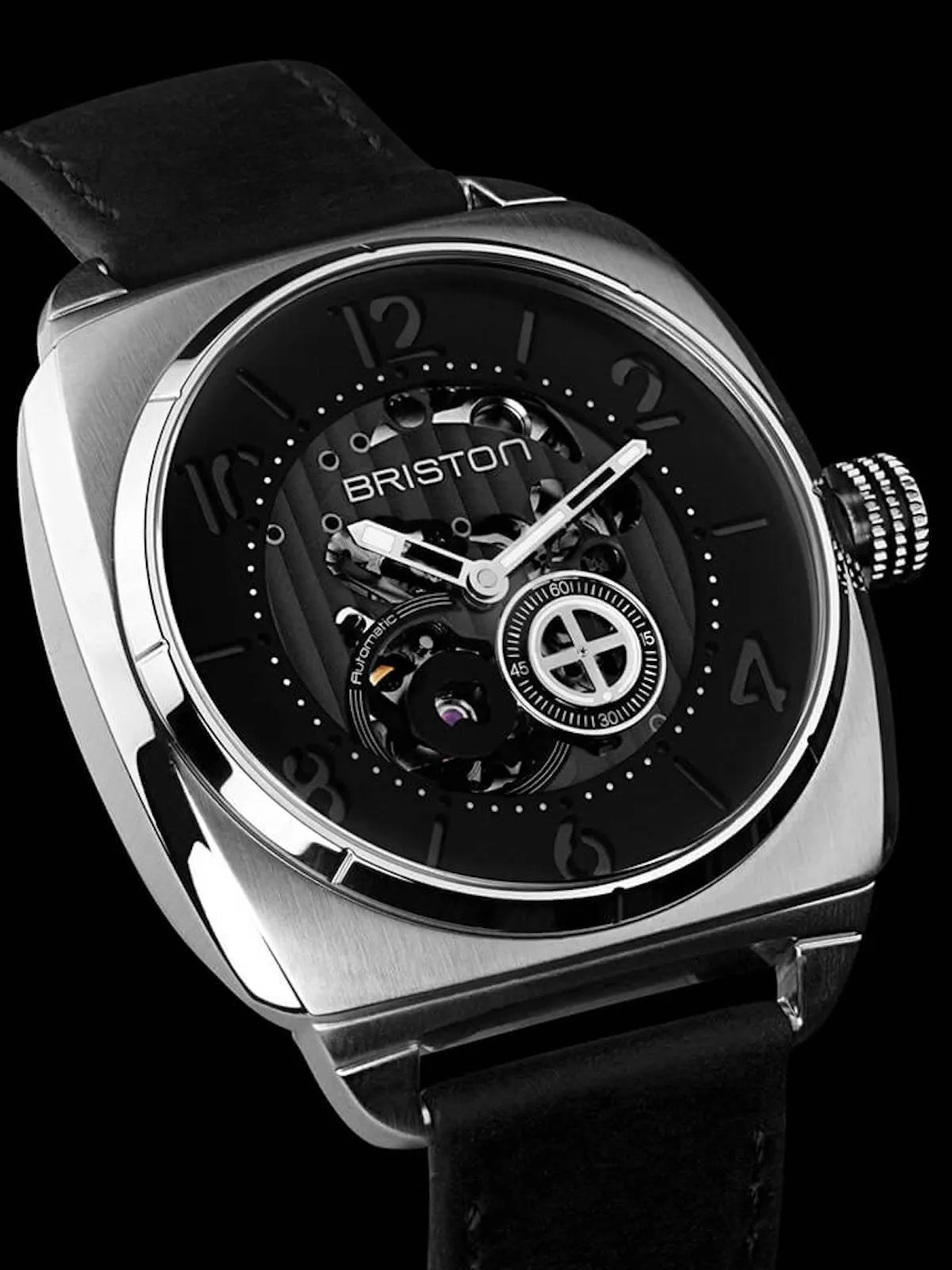 Briston Streamliner Skeleton Automatic Steel HMS Black 42mm