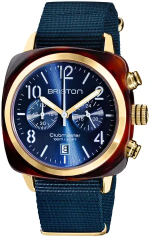 Briston Watch Clubmaster Classic Acetate Gold
