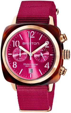 Briston Watch Clubmaster Classic Acetate Gold