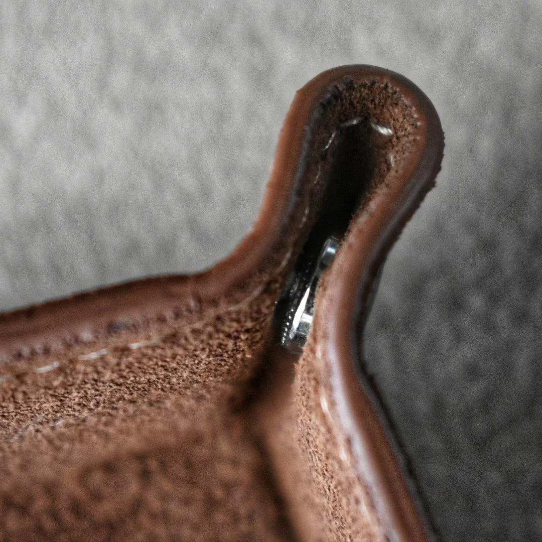 Brown Suede Valet Tray