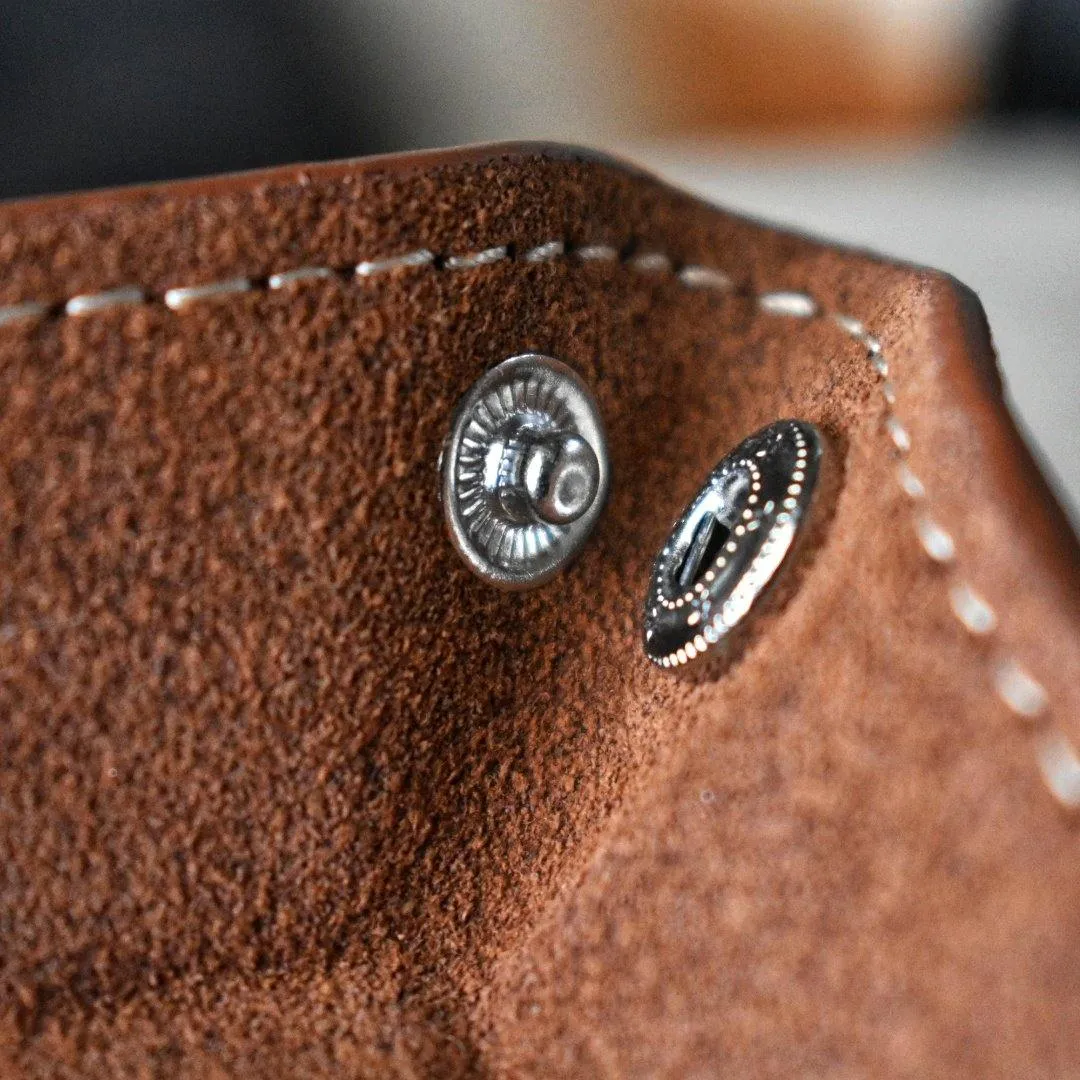 Brown Suede Valet Tray