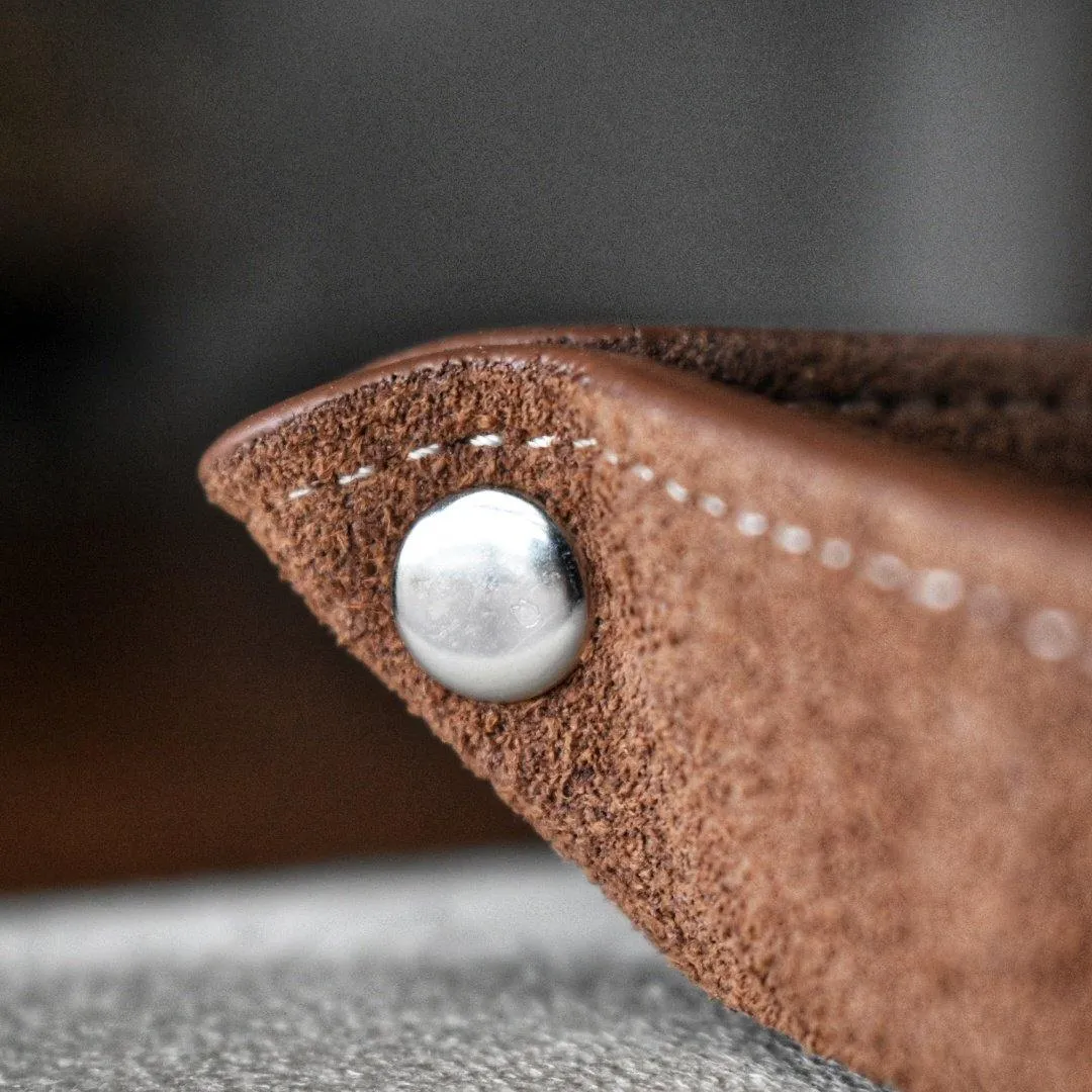Brown Suede Valet Tray