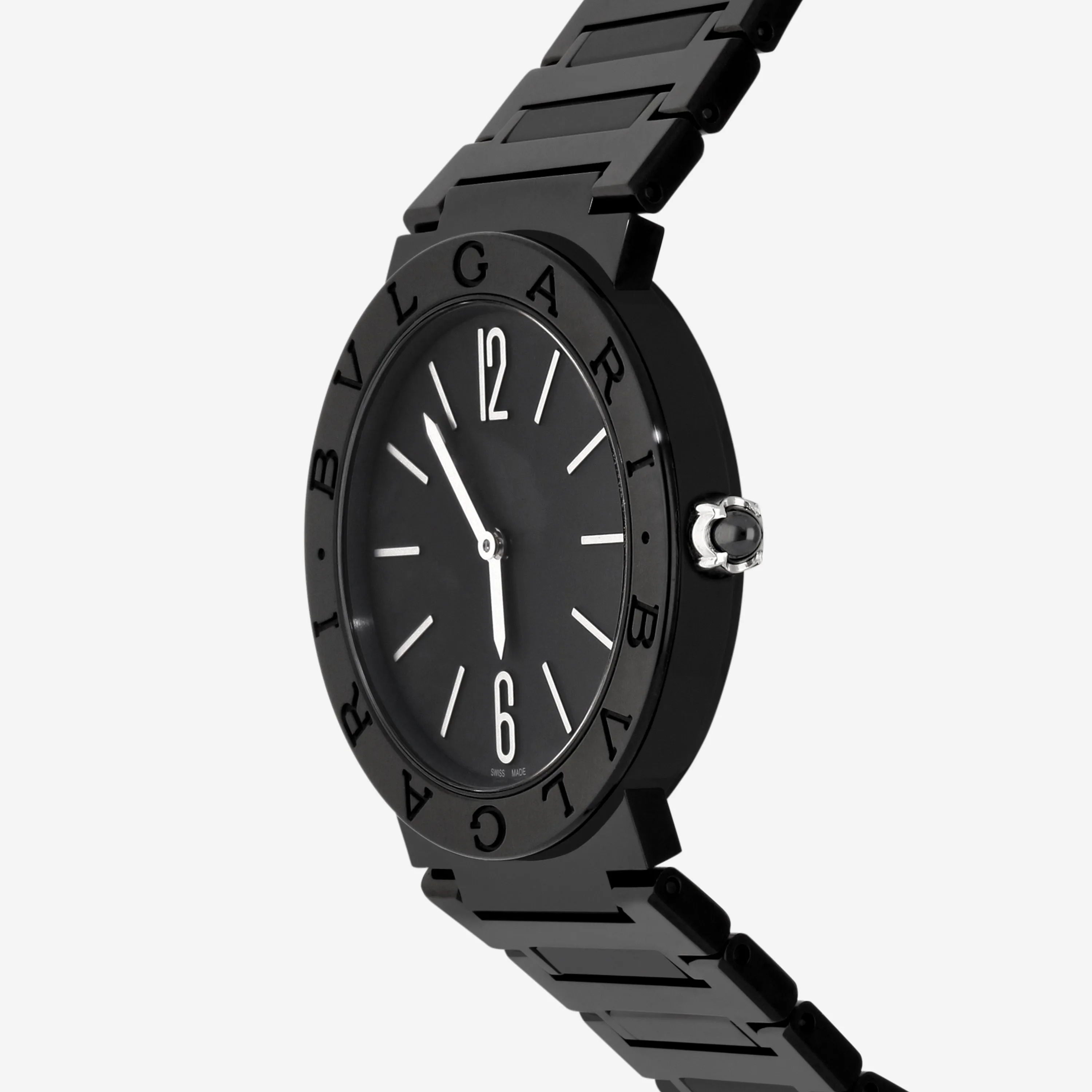 Bulgari Bulgari DLC Coated Stainless Steel Quartz Ladies Watch 103557