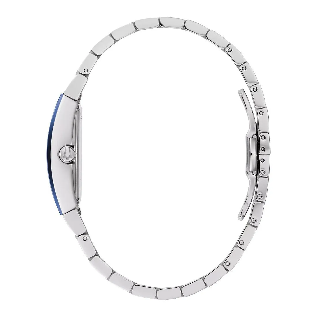 Bulova Gemini Ladies Stainless Steel Blue Dial Watch