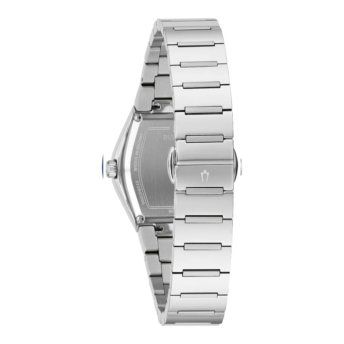 Bulova Gemini Ladies Stainless Steel Blue Dial Watch
