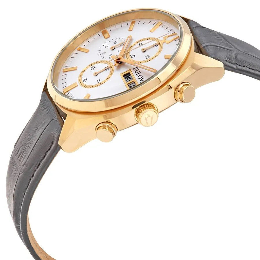 Bulova Surveyor Chronograph Quartz Silver Dial Watch 97C108