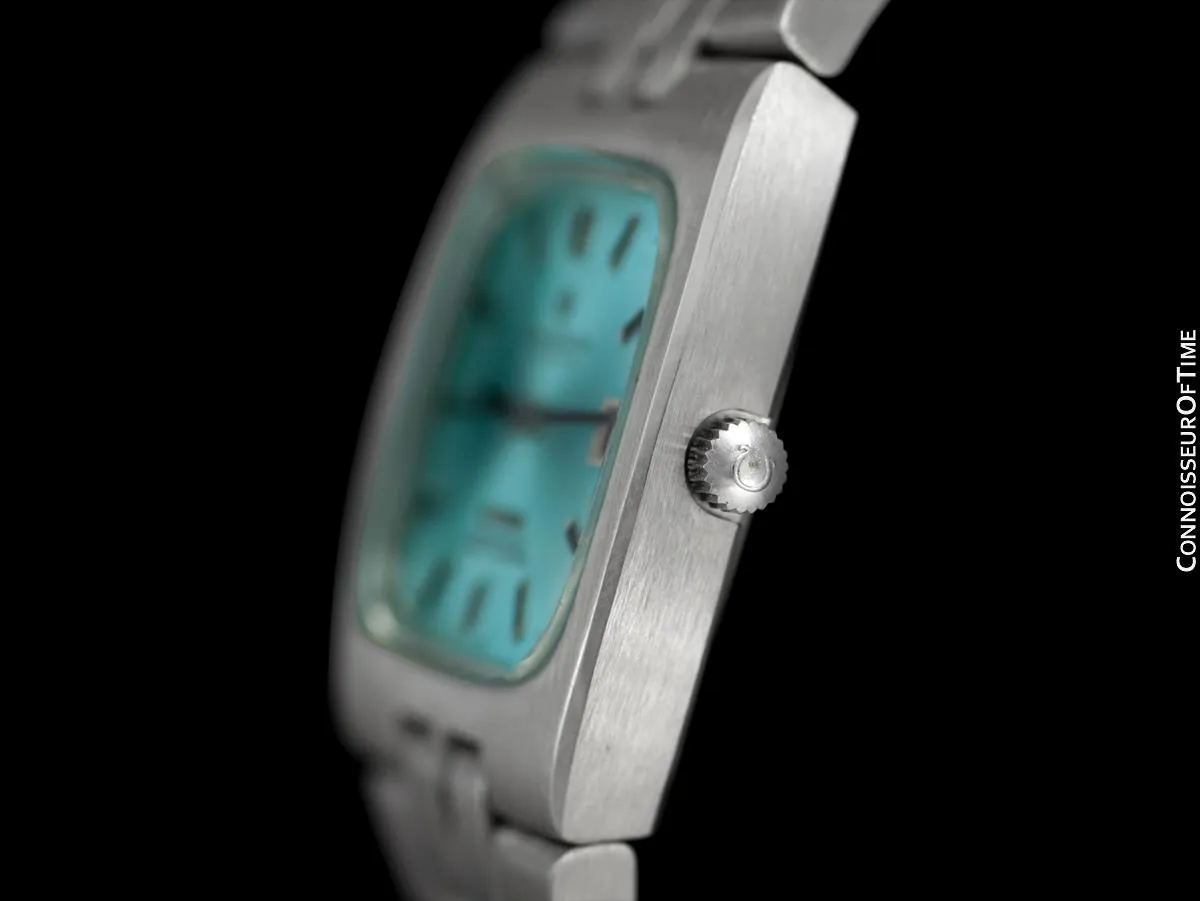 c. 1970 Omega Constellation Mens Automatic Chronometer Watch with Tiffany Blue Dial - Stainless Steel