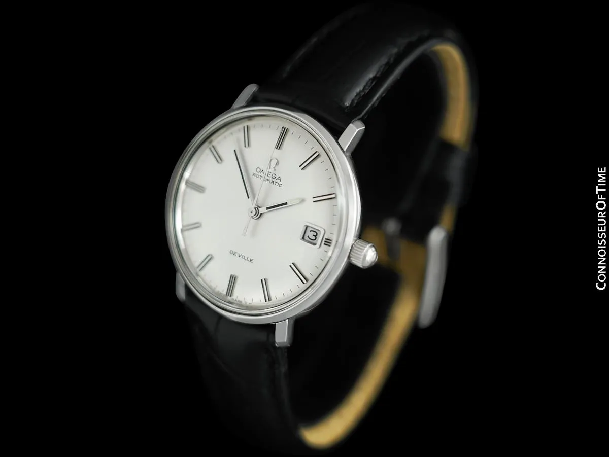 c. 1970 Omega DE VILLE Vintage Mens Cal. 565 Automatic Watch - Stainless Steel