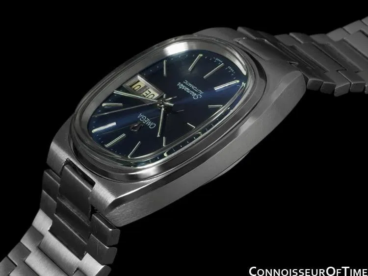 c. 1978 Omega Seamaster Vintage Mens TV Watch, Automatic, Day Date - Stainless Steel