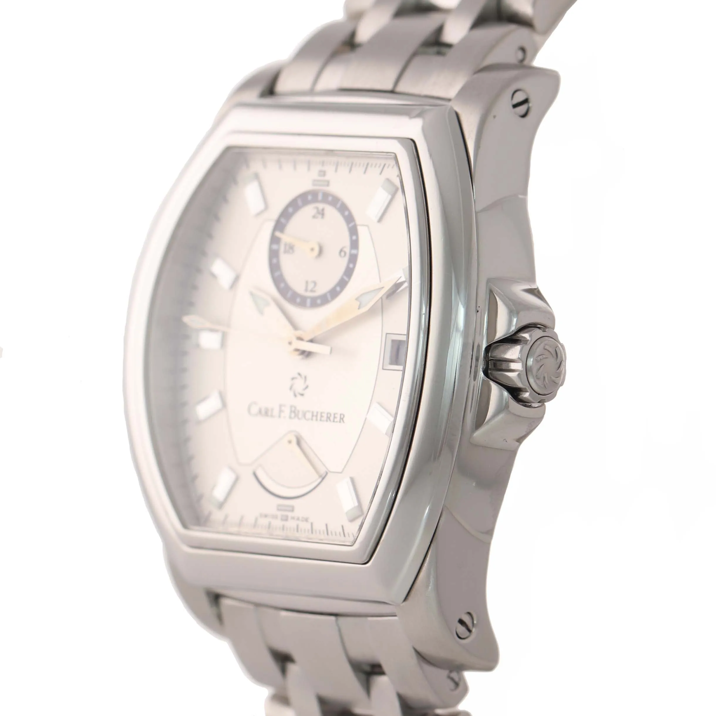 Carl F. Bucherer Patravi T-24 10612.08 Steel Power Reserve GMT Date Watch