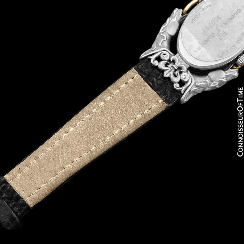 Carrera y Carrera Full Size Ladies Quartz Equestrian (Horse) Watch - Sculptured Titanium & 18K Gold