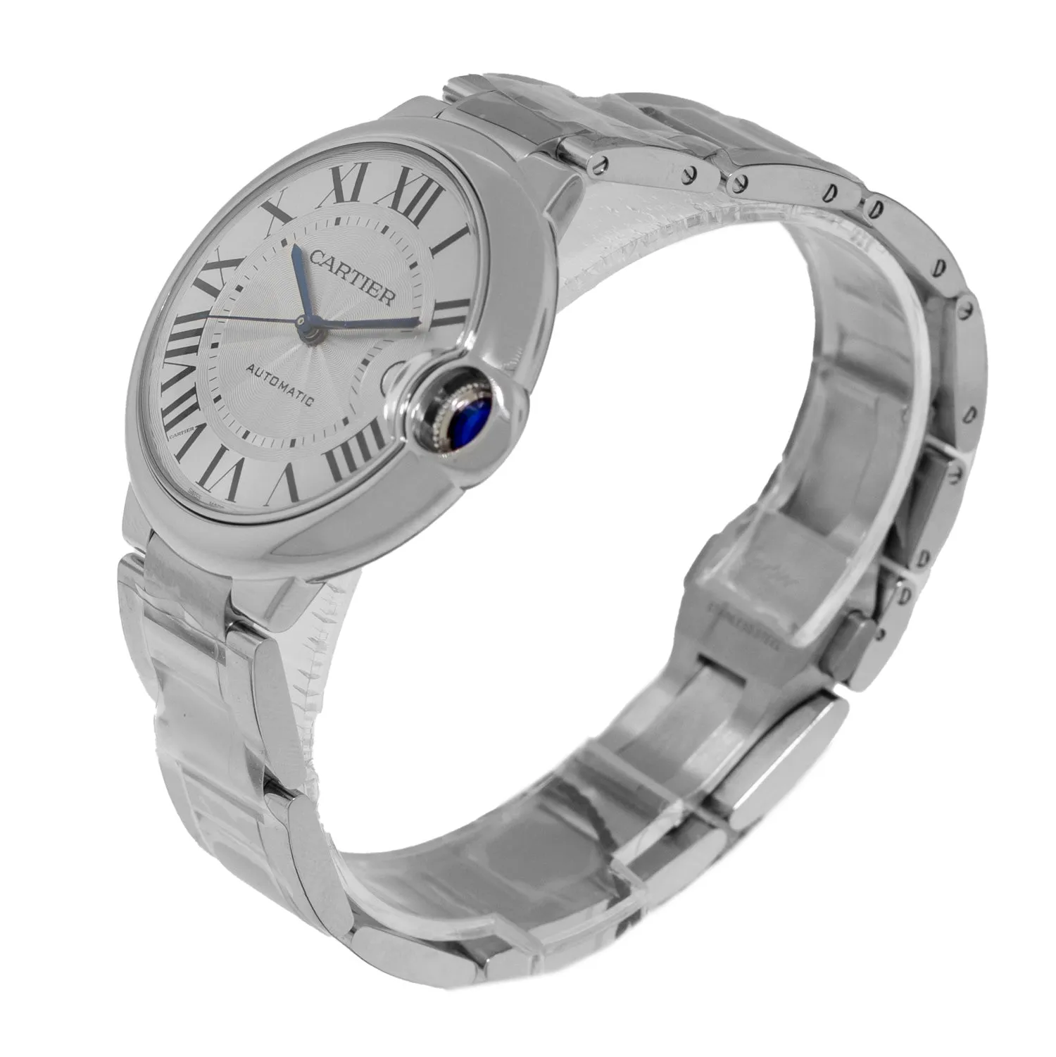 Cartier Ballon Bleu 40mm Stainless Steel Silver Roman Dial WSBB0040