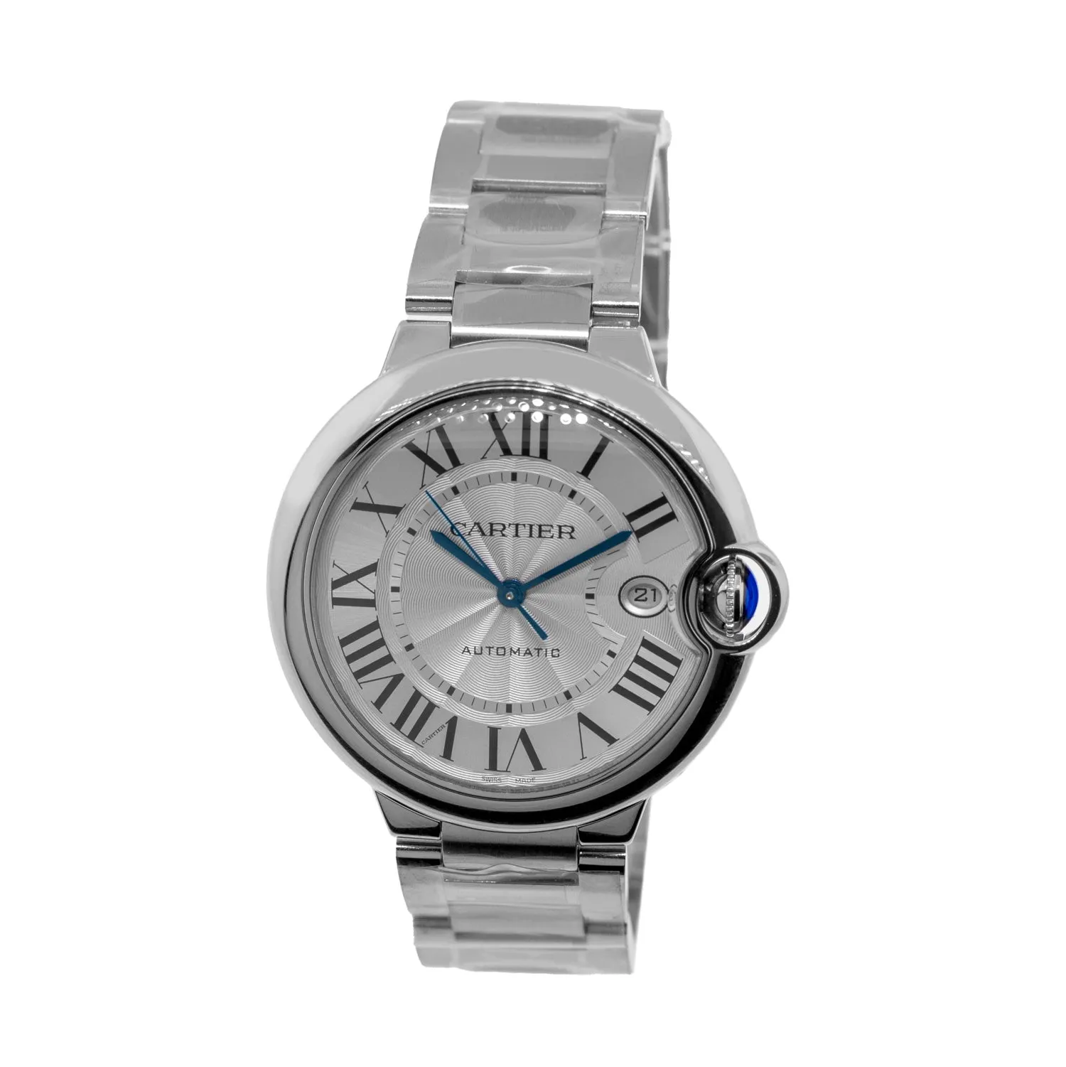 Cartier Ballon Bleu 40mm Stainless Steel Silver Roman Dial WSBB0040