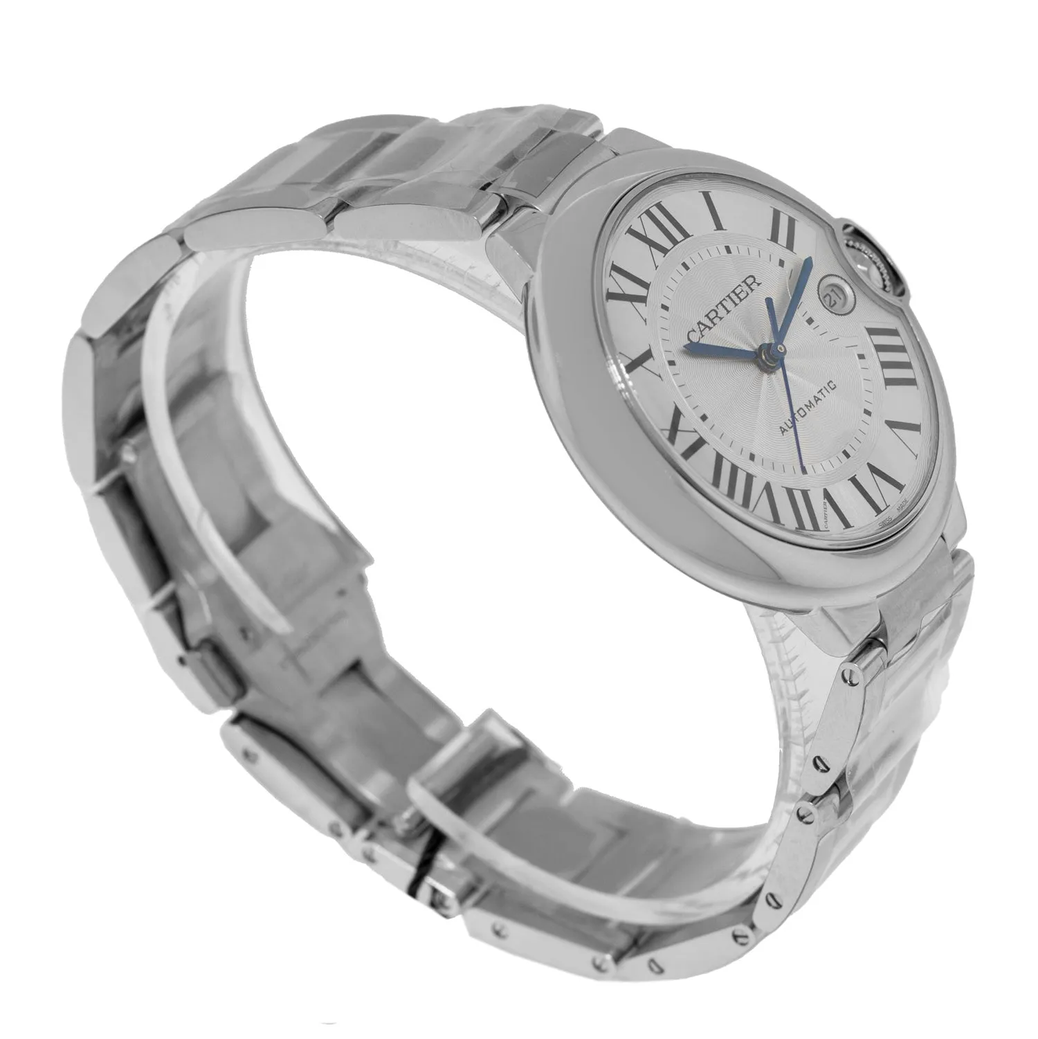 Cartier Ballon Bleu 40mm Stainless Steel Silver Roman Dial WSBB0040