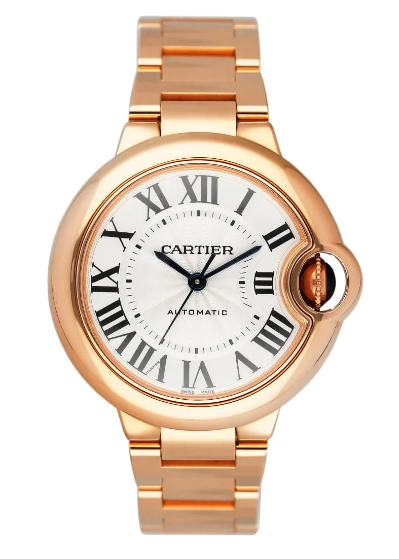 Cartier Ballon Bleu WGBB0042 18K Rose Gold Ladies Watch Box Papers