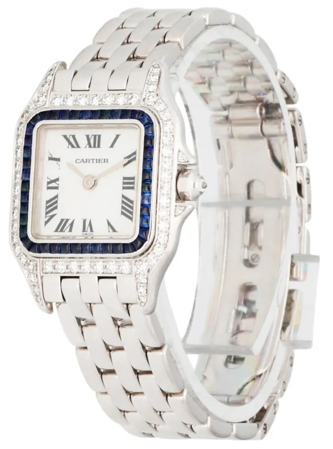 Cartier Panthere 18k White Gold Diamond 2362 Ladies Watch
