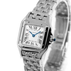 Cartier Panthere 23 mm x 30 mm Stainless Steel Silver Roman Dial WSPN0006