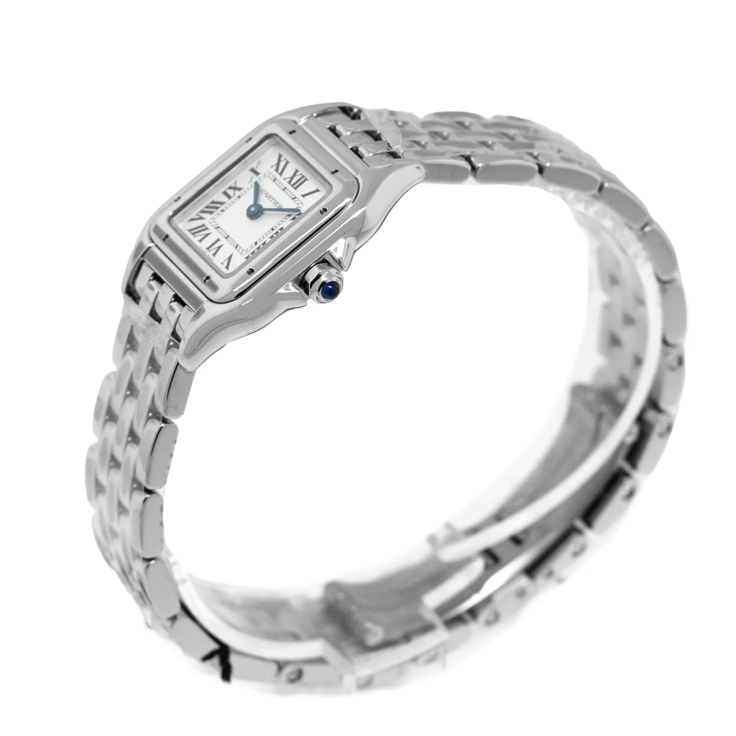 Cartier Panthere 23 mm x 30 mm Stainless Steel Silver Roman Dial WSPN0006
