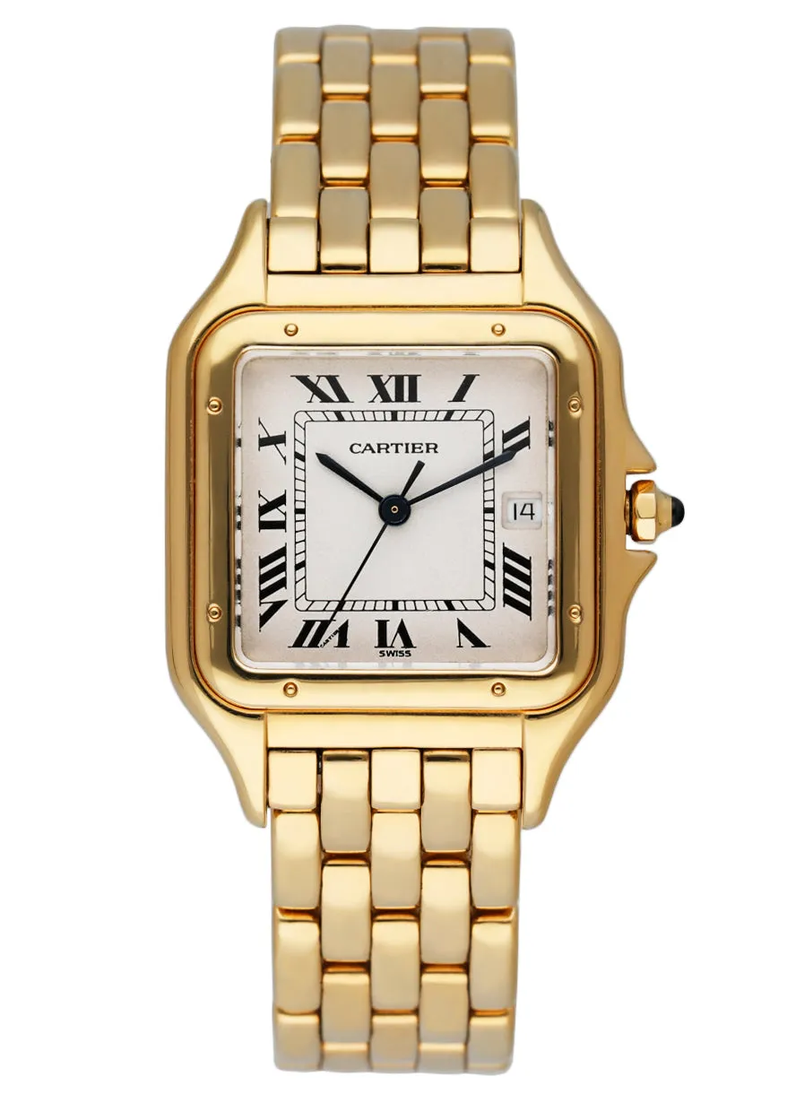 Cartier Panthere 883968 Large 18K Yellow Gold Mens Watch