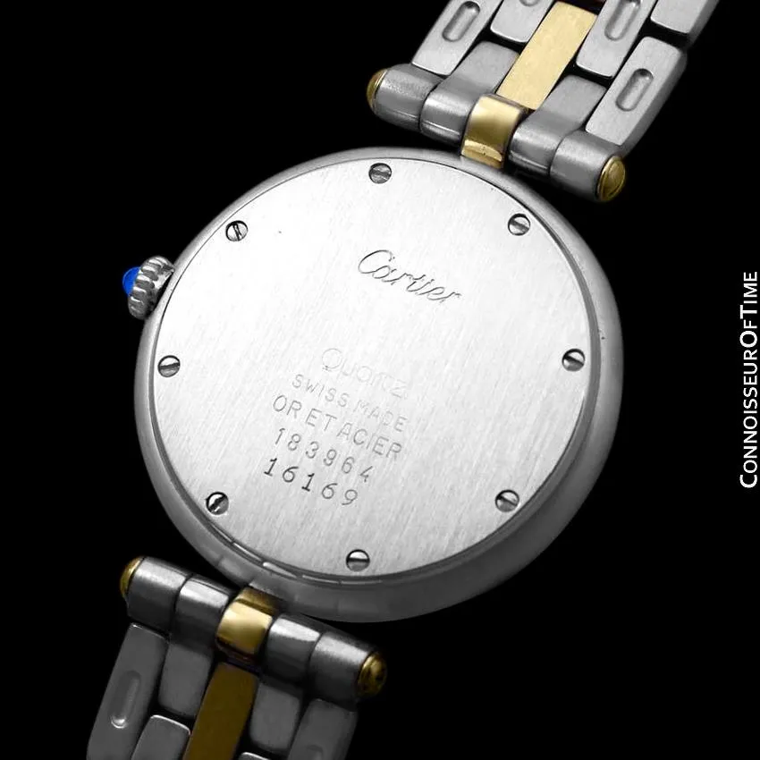 Cartier Panthere (Cougar) VLC Vendome Mens Midsize - Stainless Steel & 18K Gold