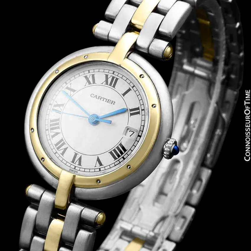 Cartier Panthere (Cougar) VLC Vendome Mens Midsize - Stainless Steel & 18K Gold