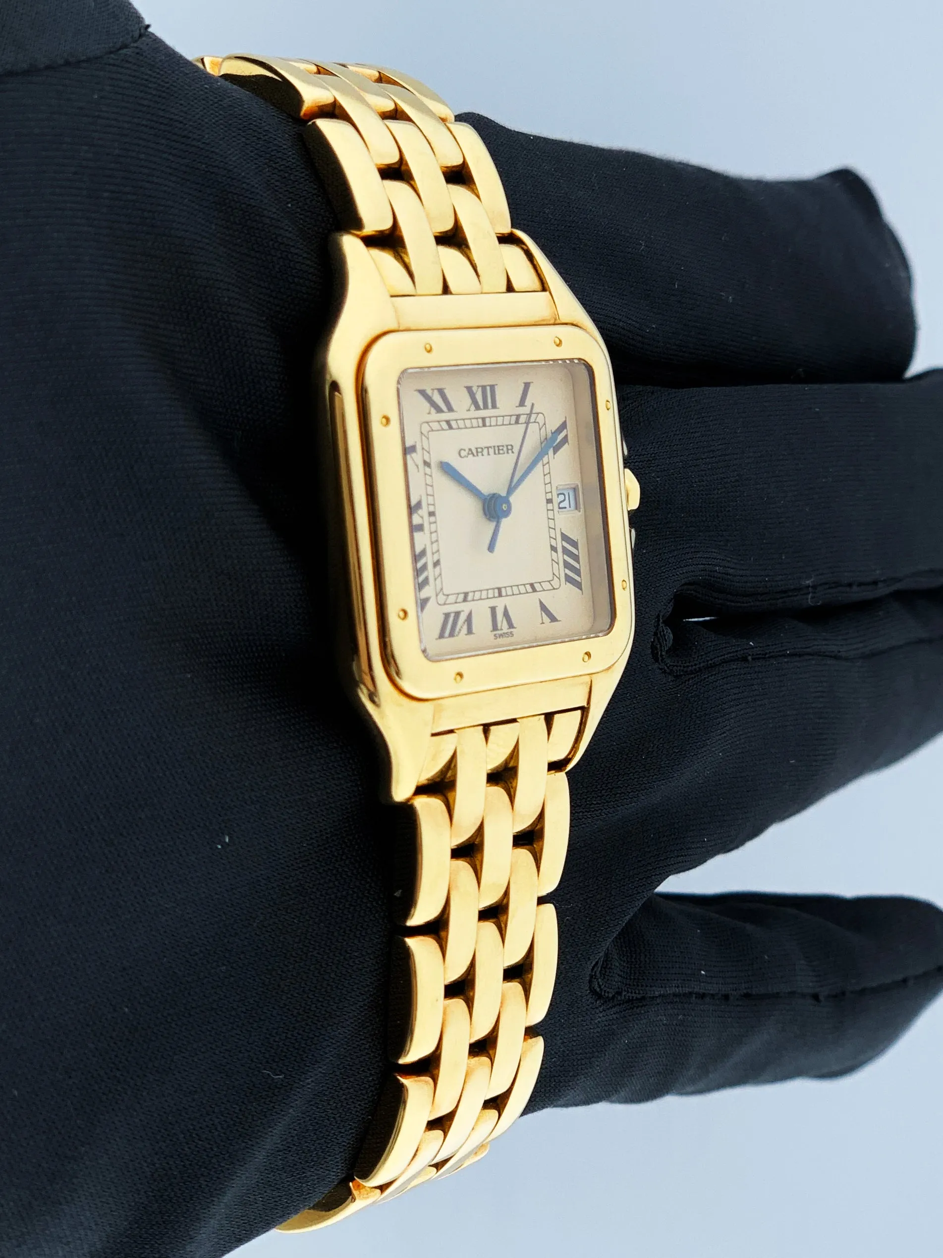 Cartier Panthere Large 18K Yellow Gold Mens Watch