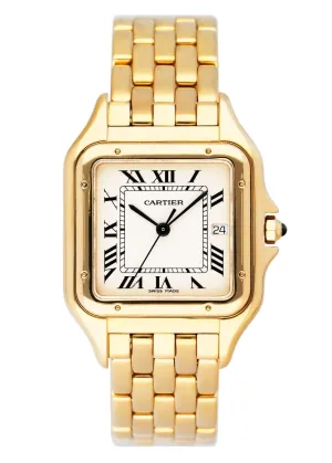 Cartier Panthere Midsize 83782747 18K Yellow Gold Mens Watch