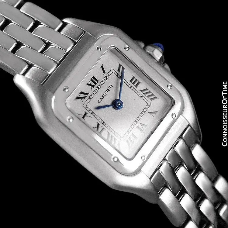 Cartier Panthere Panther Ladies Watch, Ref. 1320 - Stainless Steel - W25033P5