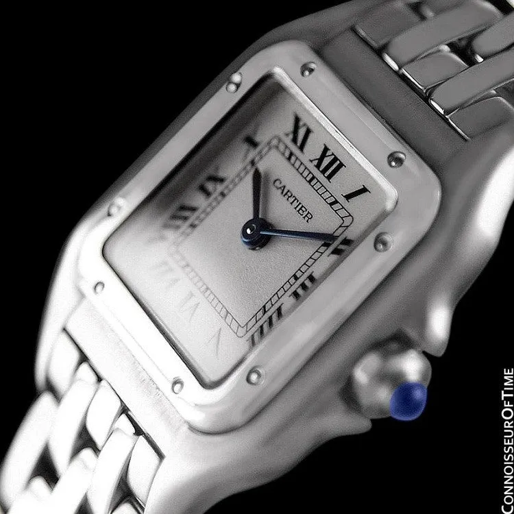Cartier Panthere Panther Ladies Watch, Ref. 1320 - Stainless Steel - W25033P5