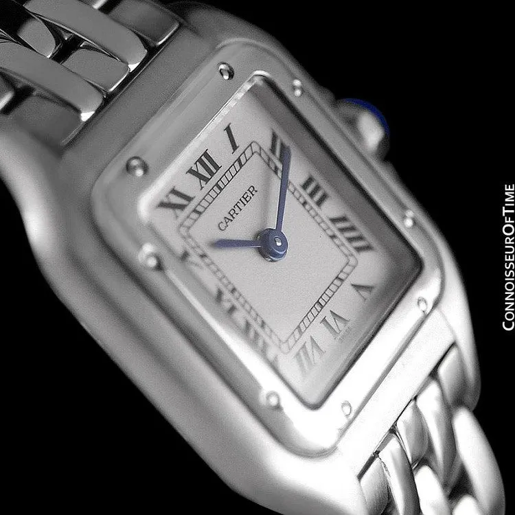 Cartier Panthere Panther Ladies Watch, Ref. 1320 - Stainless Steel - W25033P5