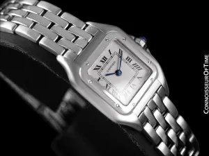 Cartier Panthere Panther Ladies Watch, Ref. 1320 - Stainless Steel - W25033P5