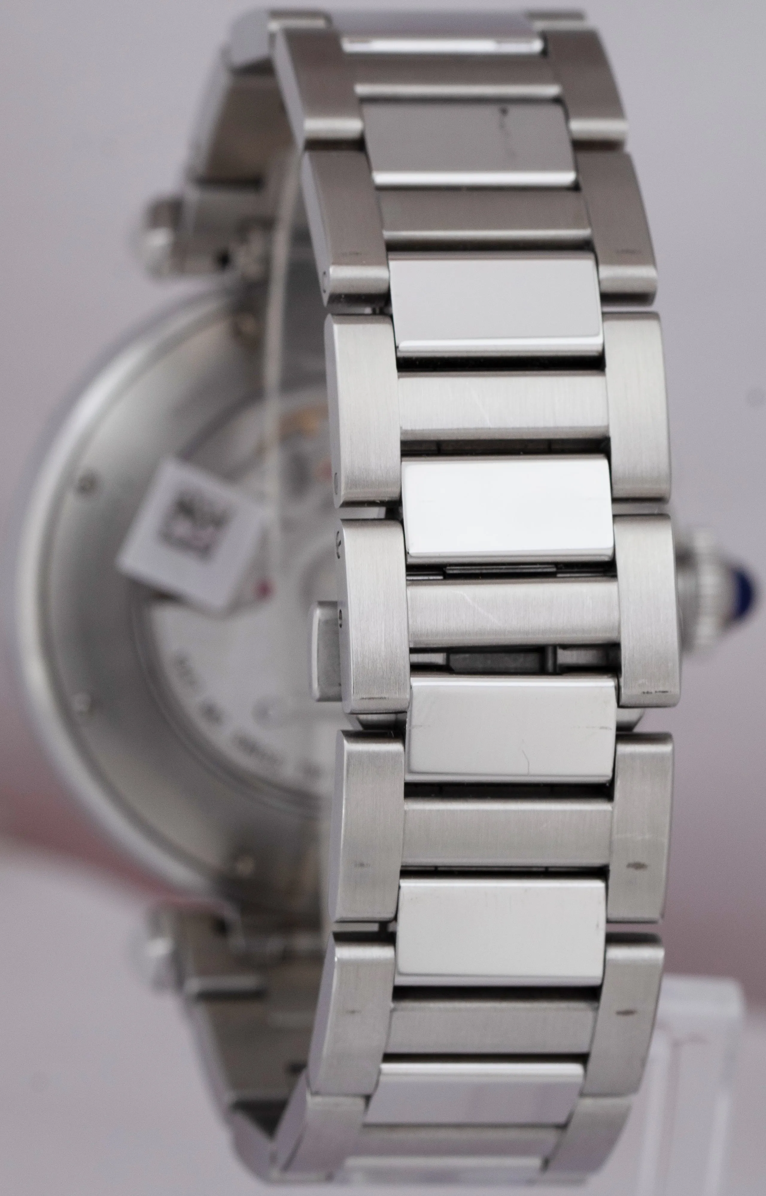 Cartier Pasha White Ivory Arabic 41mm Stainless Date Watch 4266 / WSPA0009 BOX