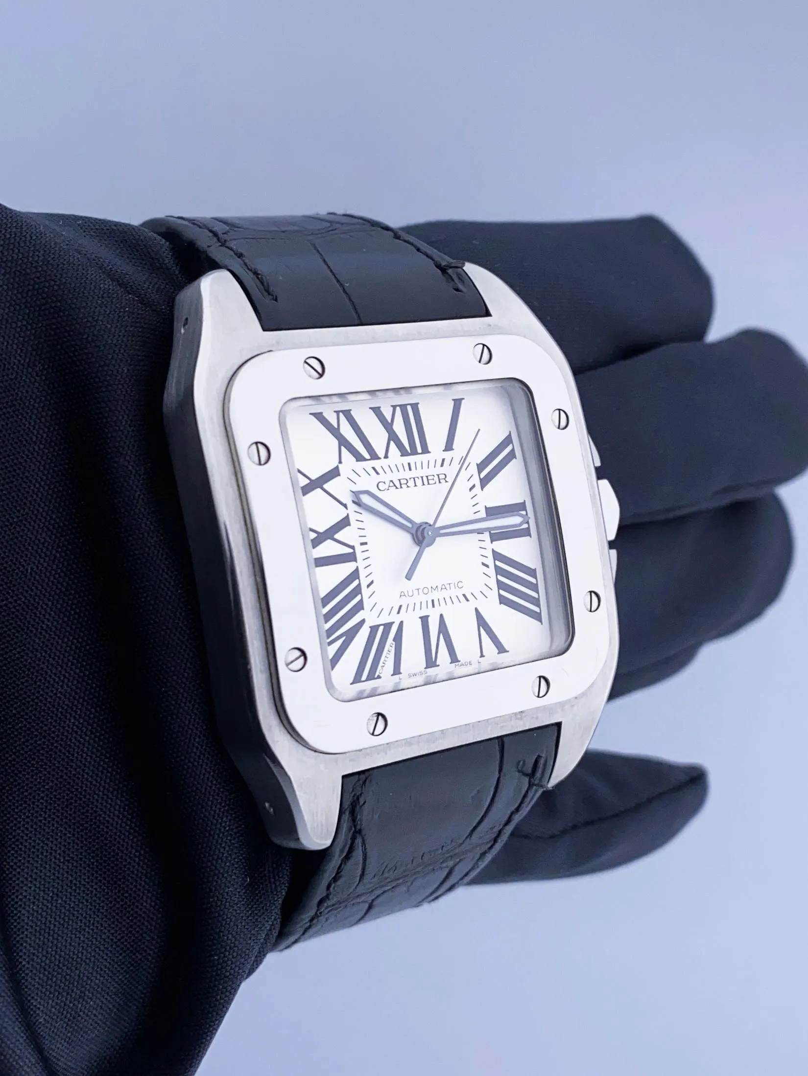 Cartier Santos-100  W20073X8 / 2656 Mens Watch