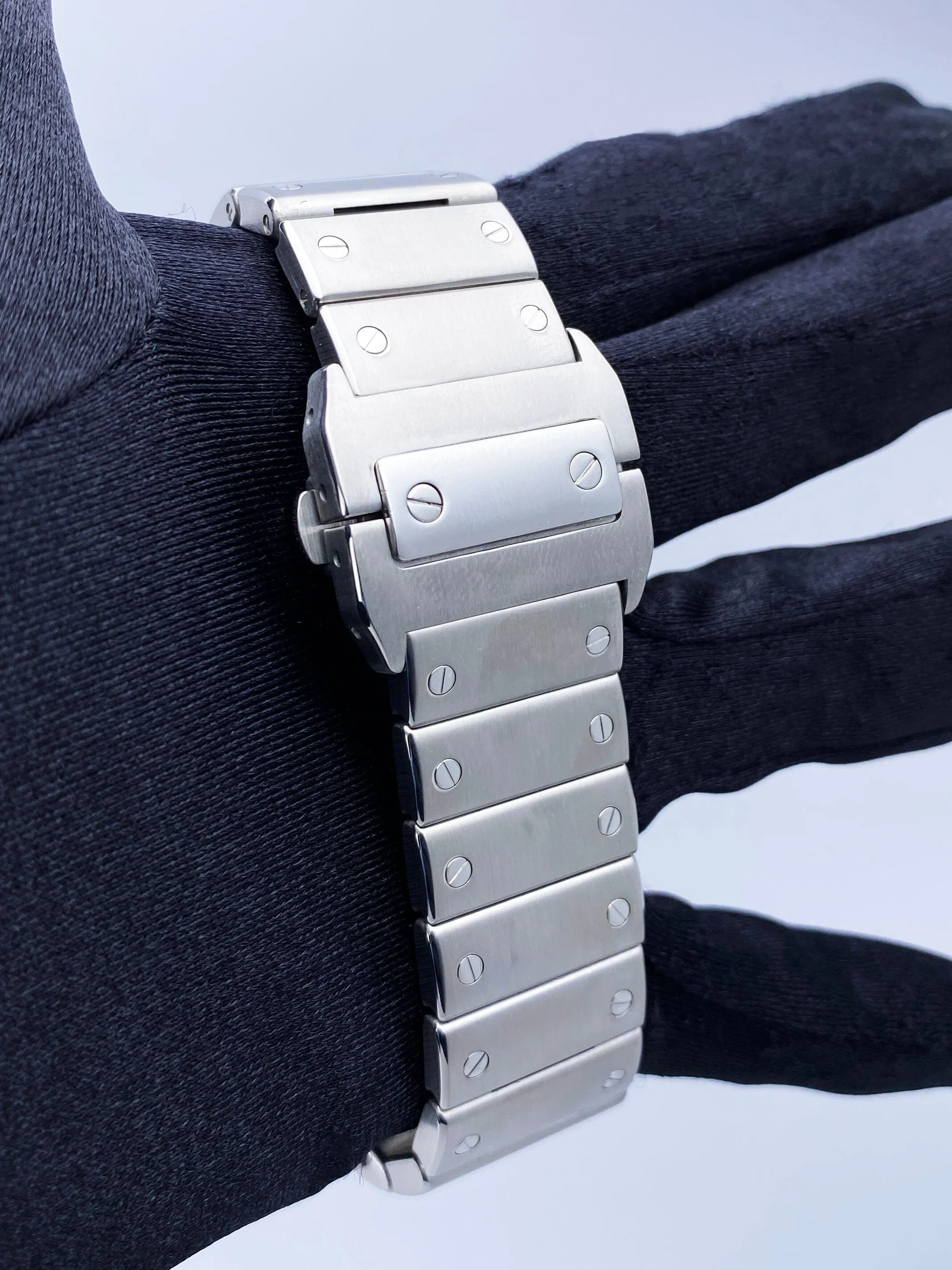 Cartier Santos-100 XL W200737G Stainless Steel Mens Watch