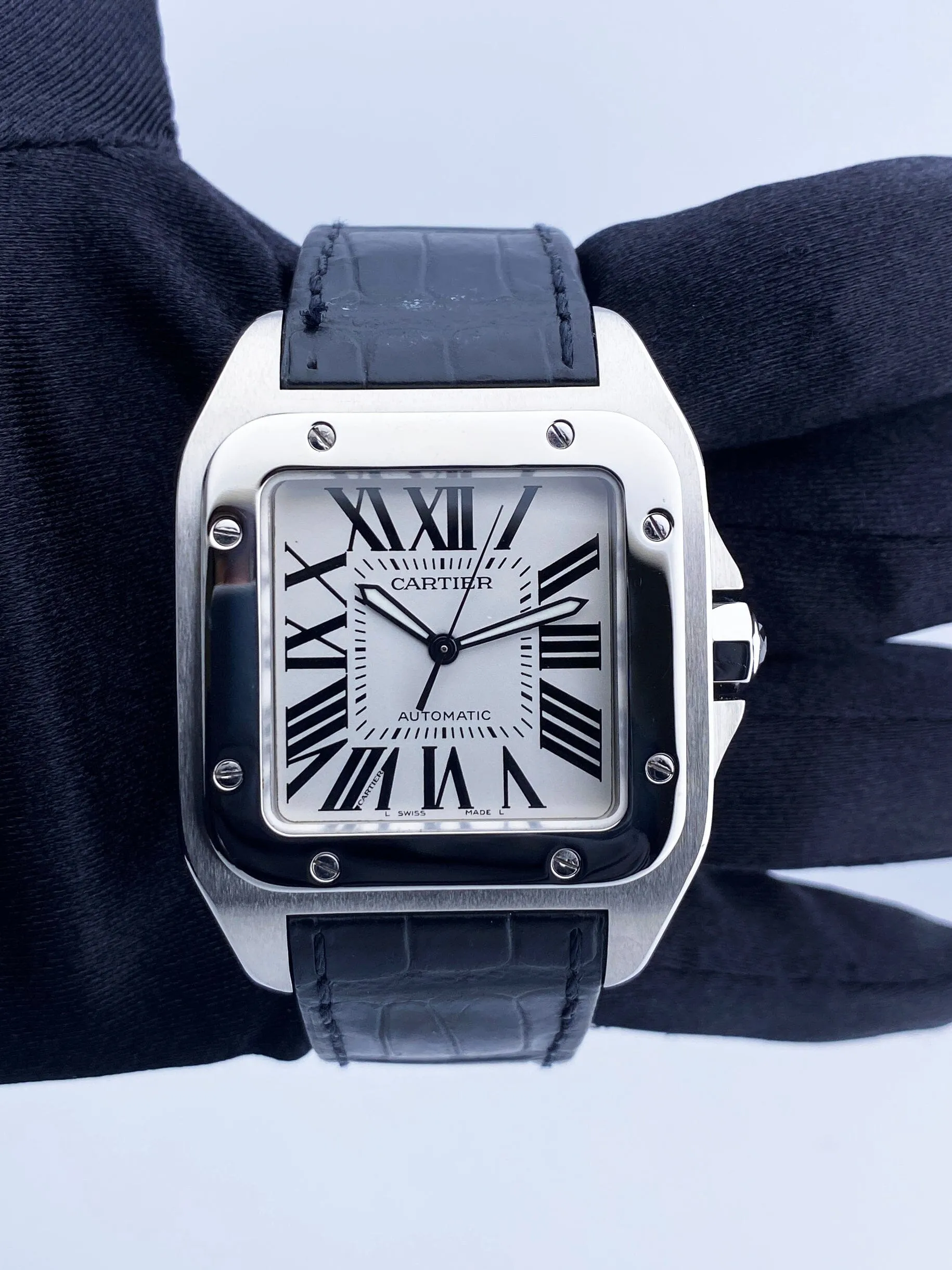 Cartier Santos-100 XL W20073X8 Stainless steel Mens Watch