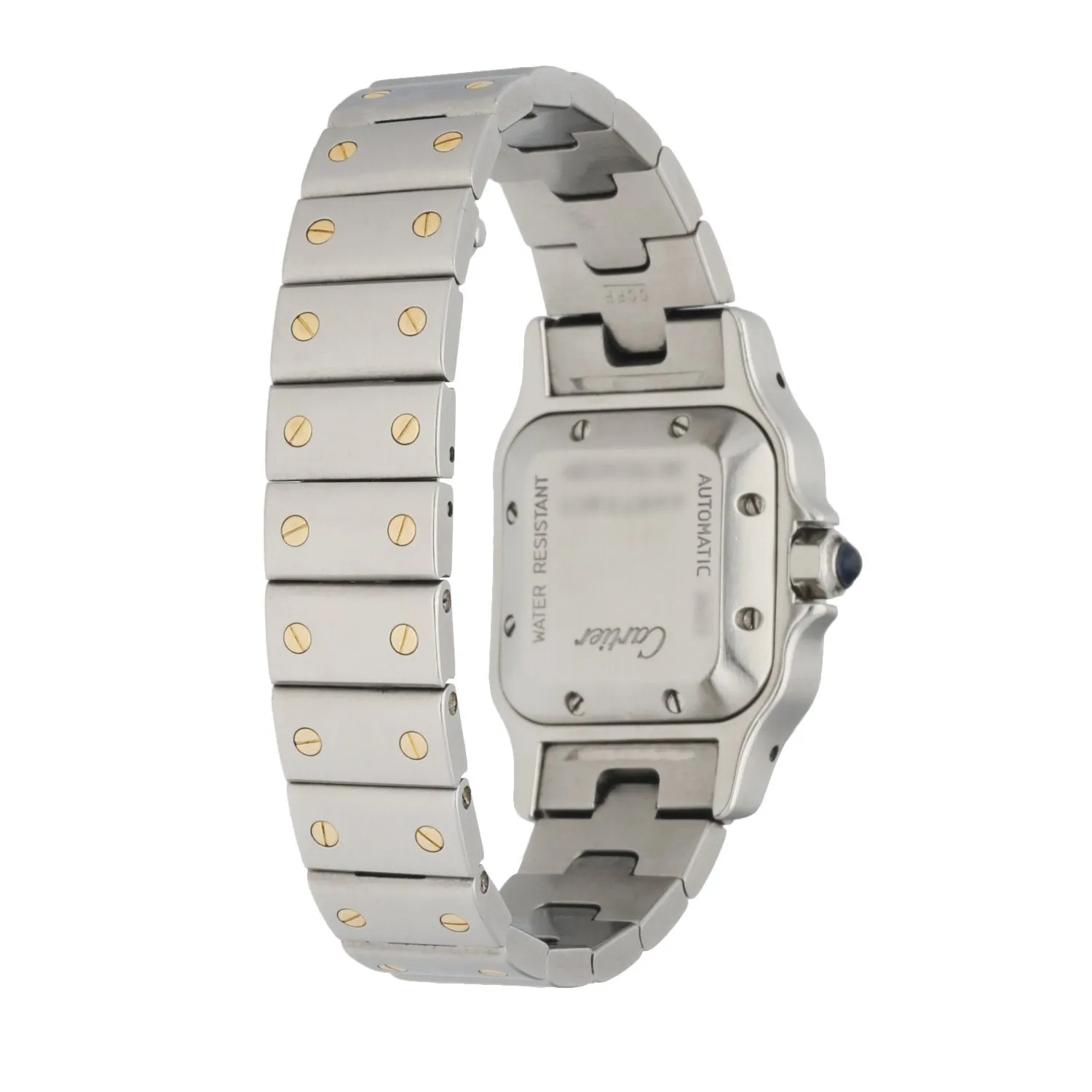 Cartier Santos Galbee Stainless Steel & 18K Yellow Gold Automatic Ladies Watch