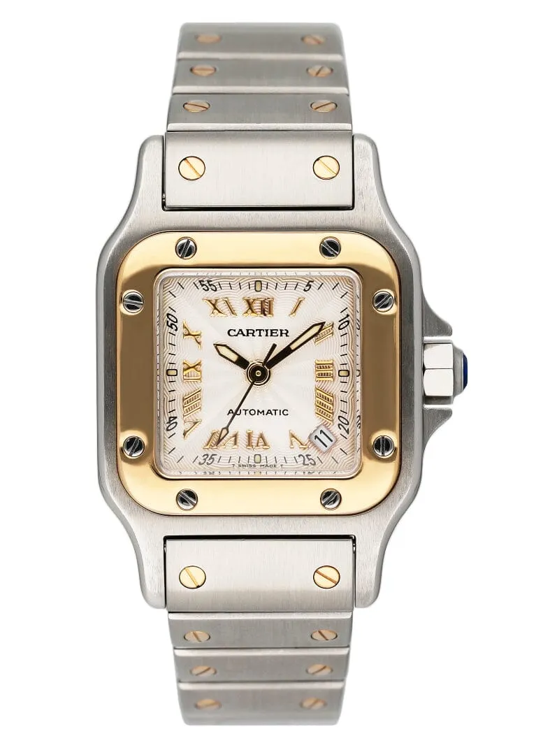 Cartier Santos Galbee W20045C4 Two Tone Ladies Watch Box Papers