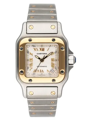 Cartier Santos Galbee W20045C4 Two Tone Ladies Watch Box Papers