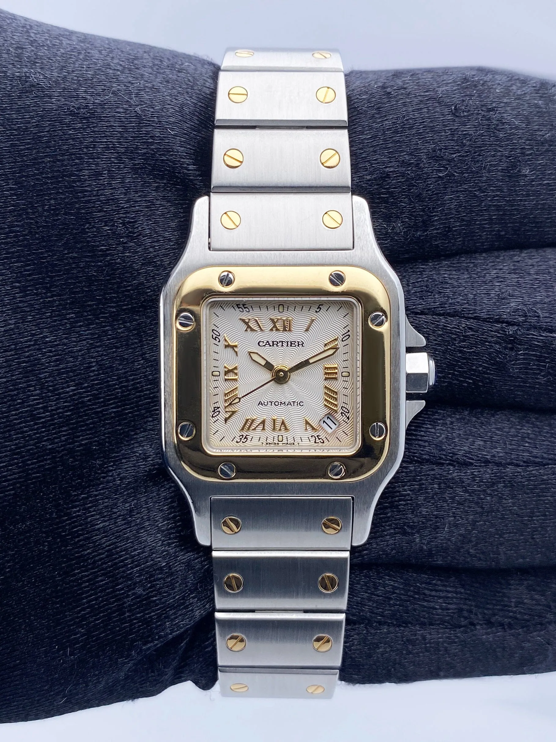Cartier Santos Galbee W20045C4 Two Tone Ladies Watch Box Papers