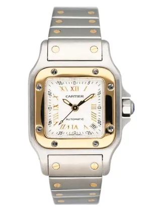 Cartier Santos Galbee W20045C4 Two Tone Ladies Watch
