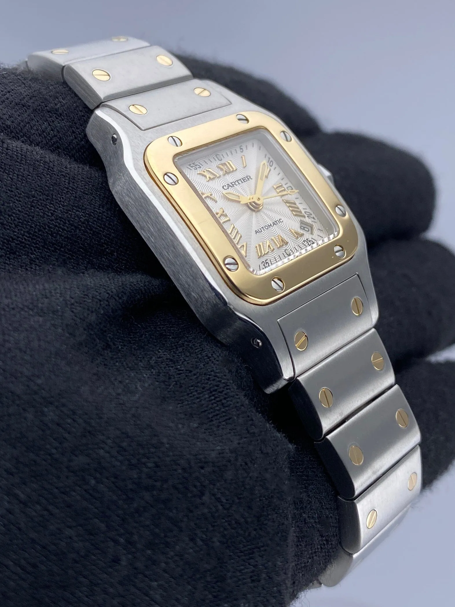 Cartier Santos Galbee W20045C4 Two Tone Ladies Watch