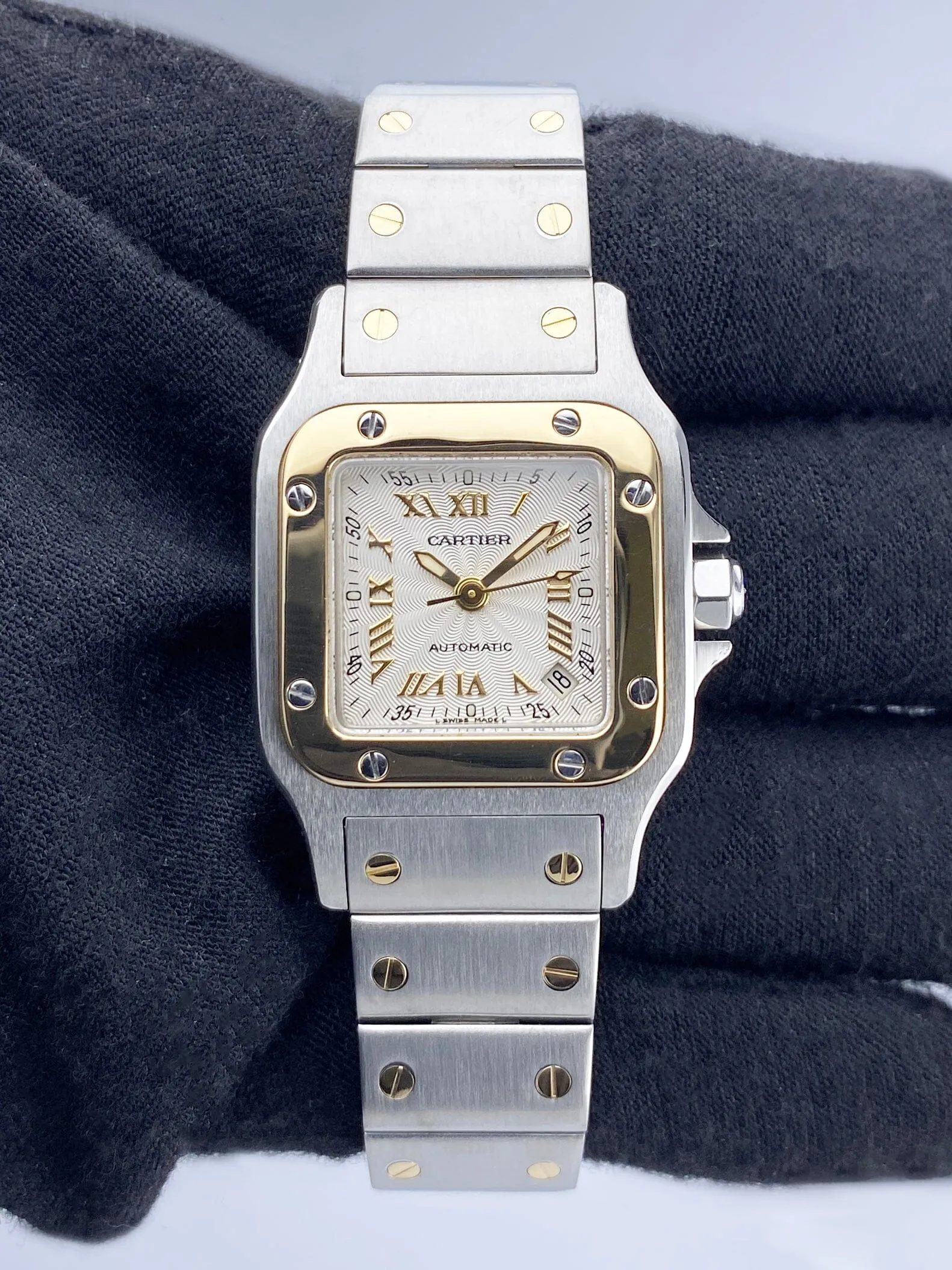 Cartier Santos Galbee W20045C4 Two Tone Ladies Watch