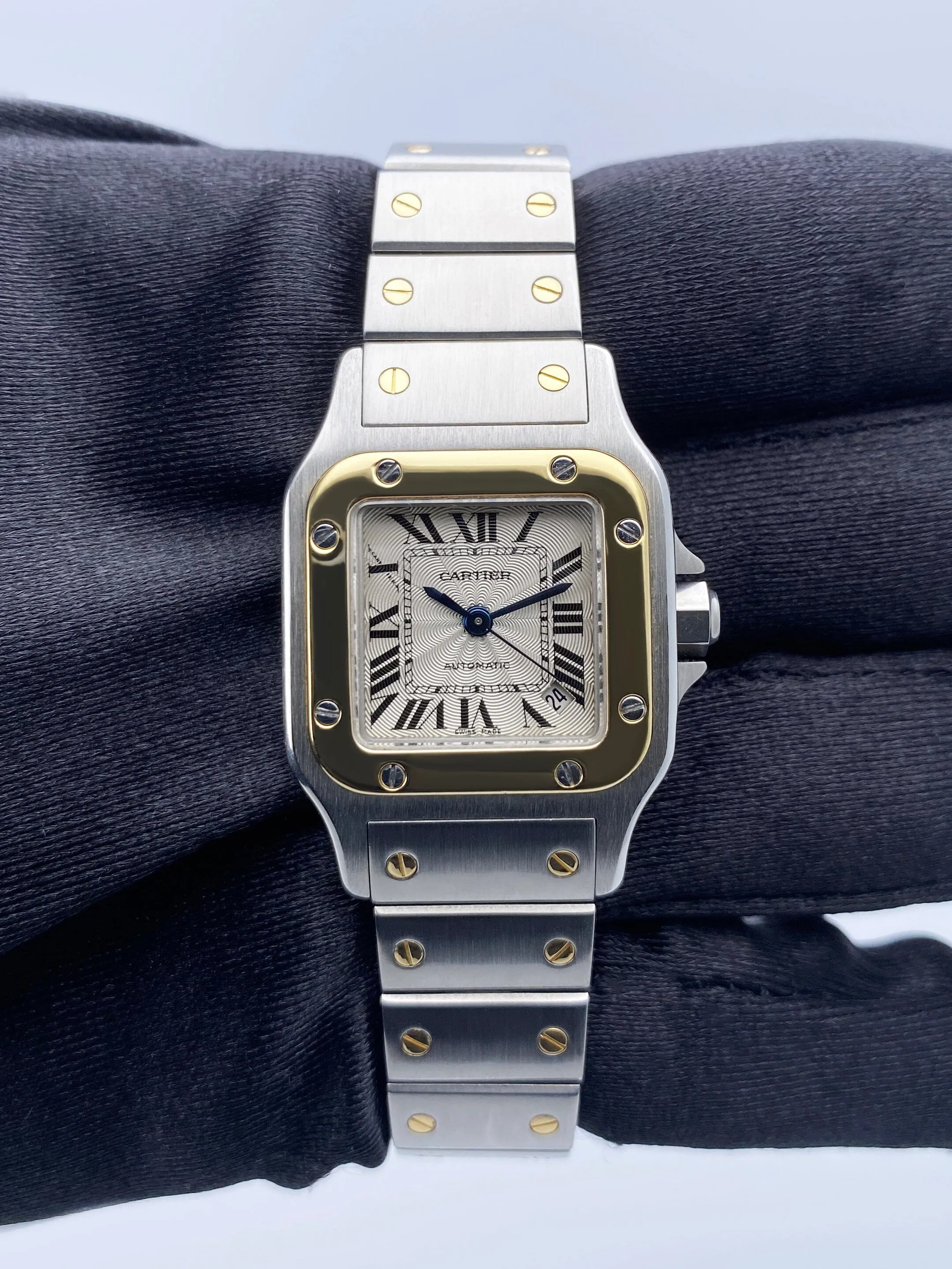 Cartier Santos Galbee W20057C4 Two Tone Ladies Watch